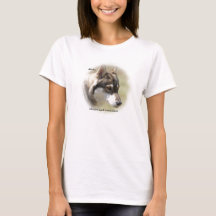 Der Hanes ComfortSoft® der Wolf-Frauen T - Shirt