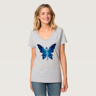 Der Hanes der blauen Feenfrauen Nano-Vhals T - T-Shirt