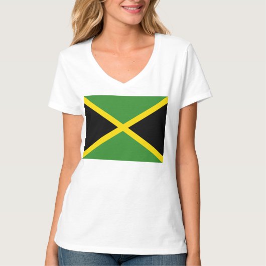 Der Hanes der Frauen Nano-V-Hals T - Shirt (Vorderseite)