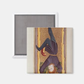 Der hanged Man, die Tarot-Karte, Französisch Magnet (Vorderseite/Rückseite)