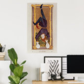 Der hanged Man, die Tarot-Karte, Französisch Poster (Heimbüro)