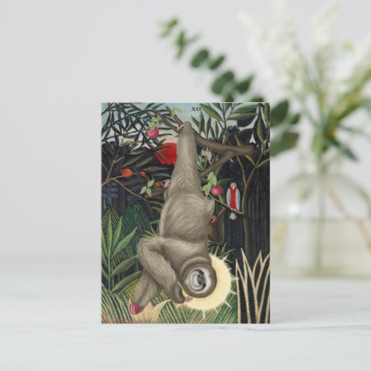 Der Hanged Sloth Postkarte (Stehend Vorderseite)