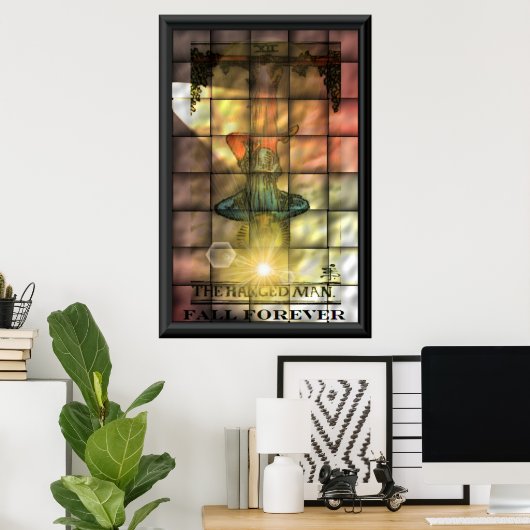 Der hängende Mann Poster (Heimbüro)