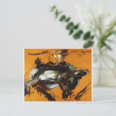 Der Hare von Lovis Corinth Postkarte (Stehend Vorderseite)