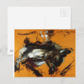 Der Hare von Lovis Corinth Postkarte (Vorne/Hinten)