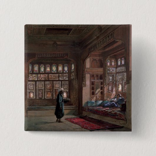 Der Harem von Scheich Sadat, Kairo, 1870 Button (Vorderseite)