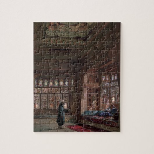 Der Harem von Scheich Sadat, Kairo, 1870 Puzzle (Vertikal)