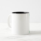 "Der Harlekin-Junge " Zweifarbige Tasse (Vorderseite Links)