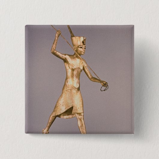 Der Harpooner, vom Grab von Tutankhamun Button (Vorderseite)