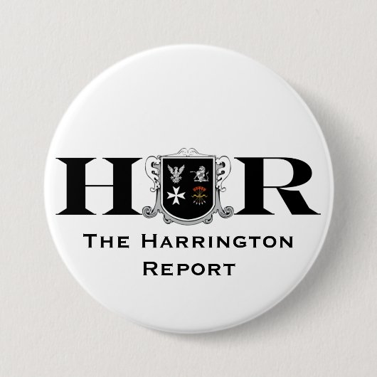 Der Harrington Berichts-Knopf Button (Vorderseite)