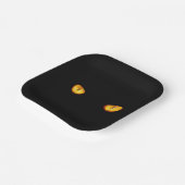 Der harte Blick auf die goldene Bombay-Katzenaugen Pappteller (Gewinkelt)