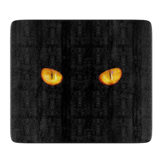 Der harte Blick auf die goldene Bombay-Katzenaugen Schneidebrett (Vorderseite)