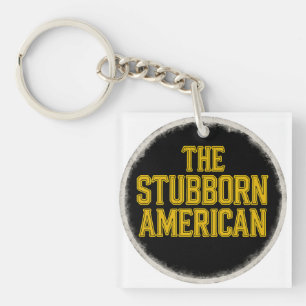 Der Hartnäckige Amerikanische Fette Emblem Mütze Schlüsselanhänger