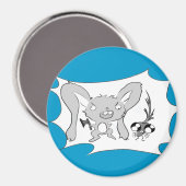 Der Hase braucht Magnet (Vorderseite/Rückseite)
