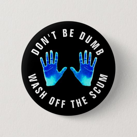 Der Hase-Hand-Waschstopp Button (Vorderseite)