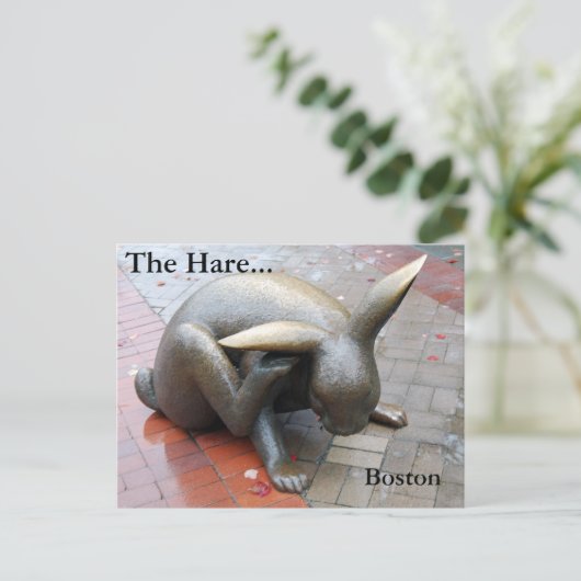 Der Hase... Postkarte (Stehend Vorderseite)
