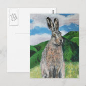 Der Hase Postkarte (Vorne/Hinten)