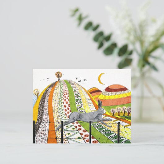 Der Hase Postkarte (Stehend Vorderseite)