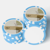 Der Hase und die Tortoise An Aesop's Fabel Pokerchips (Stapel)