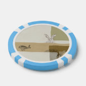 Der Hase und die Tortoise An Aesop's Fabel Pokerchips (Einzeln)