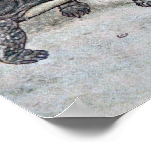 Der Hase und die Tortoise Poster (Ecke)