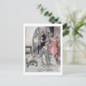 Der Hase und die Tortoise Postkarte (Stehend Vorderseite)
