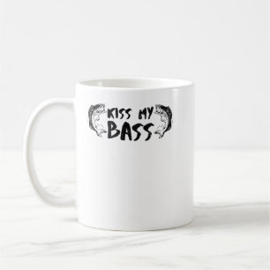 Der Hasen küsst mir den schwarzen Bass-Text mit Ba Kaffeetasse
