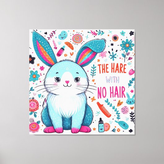 Der Hasen ohne Haare Leinwanddruck (Vorderseite)