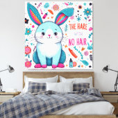 Der Hasen ohne Haare Leinwanddruck (Insitu (Schlafzimmer))