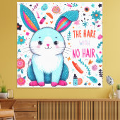 Der Hasen ohne Haare Leinwanddruck (Insitu (Wohnzimmer))