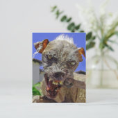 Der hässlichste Hund der Welt Postkarte (Stehend Vorderseite)