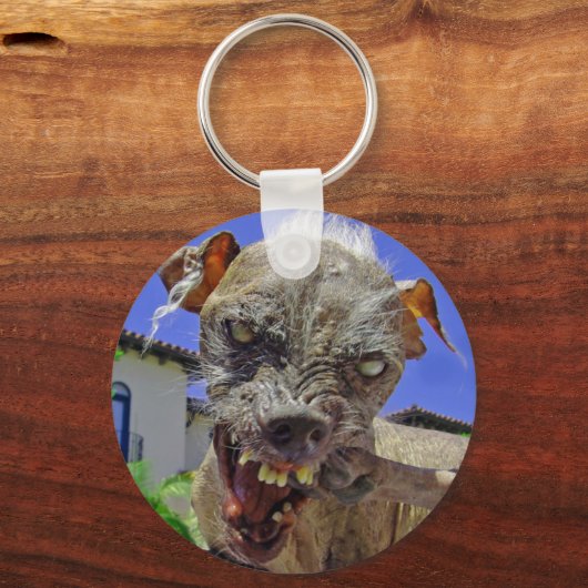 Der hässlichste Hund der Welt Schlüsselanhänger (Vorderseite)