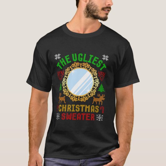 Der hässlichste Weihnachtssüßer mit Spiegelvergnüg T-Shirt (Vorderseite)