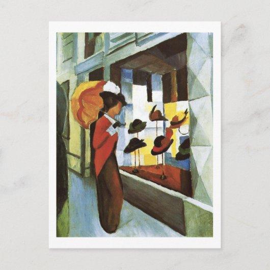 Der Hat Shop August Macke Postkarte (Vorderseite)