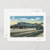 Der Hauptbahnhof Postkarte (Vorne/Hinten)