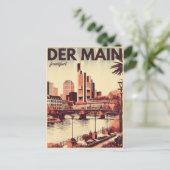 Der Hauptfluss in Deutschland - der Main Frankfurt Postkarte (Stehend Vorderseite)