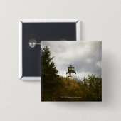 Der Hauptleuchtturm der Eule an einem bewölkten Button (Vorne & Hinten)