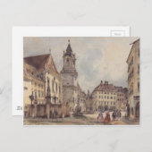 Der Hauptplatz von Bratislava von Rudolf von Alt Postkarte (Vorne/Hinten)