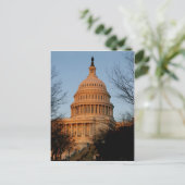 Der Hauptstadt Dome bei Sonnenuntergang Postkarte (Stehend Vorderseite)