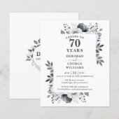 Der Haushalt begrüßt die Einladung zum 70-jährigen (Vorne/Hinten)