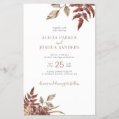 Der Haushalt fällt alle in einer QR-Einladung Flyer (Vorne)