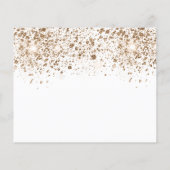 Der Haushalt für Weißgold-Glitzer für Geburtstage Flyer (Hinten)