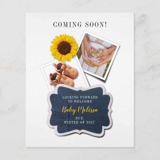 Der Haushalt kommt bald zur Schwangerschaftsankünd (Vorderseite)