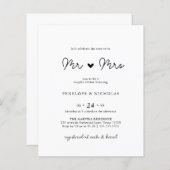 Der Haushalt wird bald Mr. & Mrs. Couple Brautpart (Vorne/Hinten)