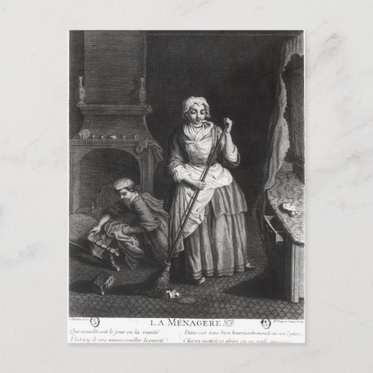 Der Haushälterin Postkarte (Vorderseite)