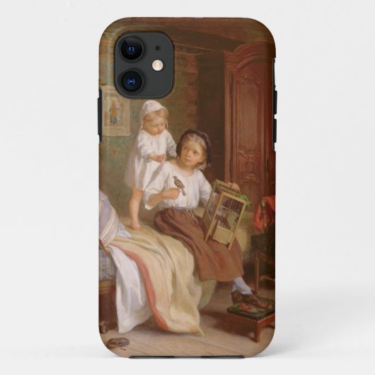 Der Haustier-Vogel (Öl auf Leinwand) Case-Mate iPhone Hülle (Rückseite)