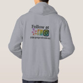 Der Haustierberufliche graue Hoodie (Rückseite)