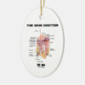 Der Haut-Doktor ist in (Anatomie-Dermatologie) Keramikornament (Links)