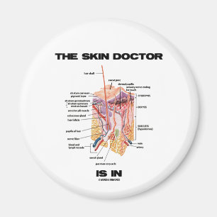 Der Haut-Doktor ist in (Dermatologie-Haltung) Magnet