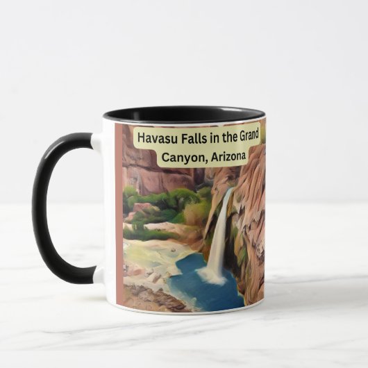 Der Havasu Falls ist ein atemberaubender Wasserfal Tasse (Links)